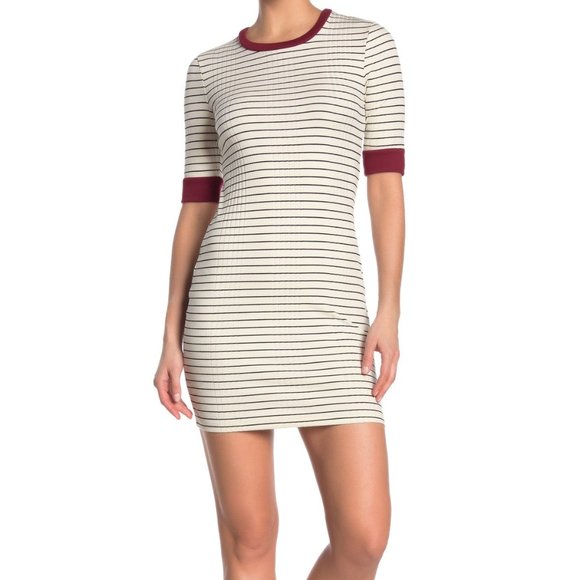 NWT Joie Striped T-shirt Half-sleeve Dress– Casual Chic Everyday Look - Picture 3 of 8